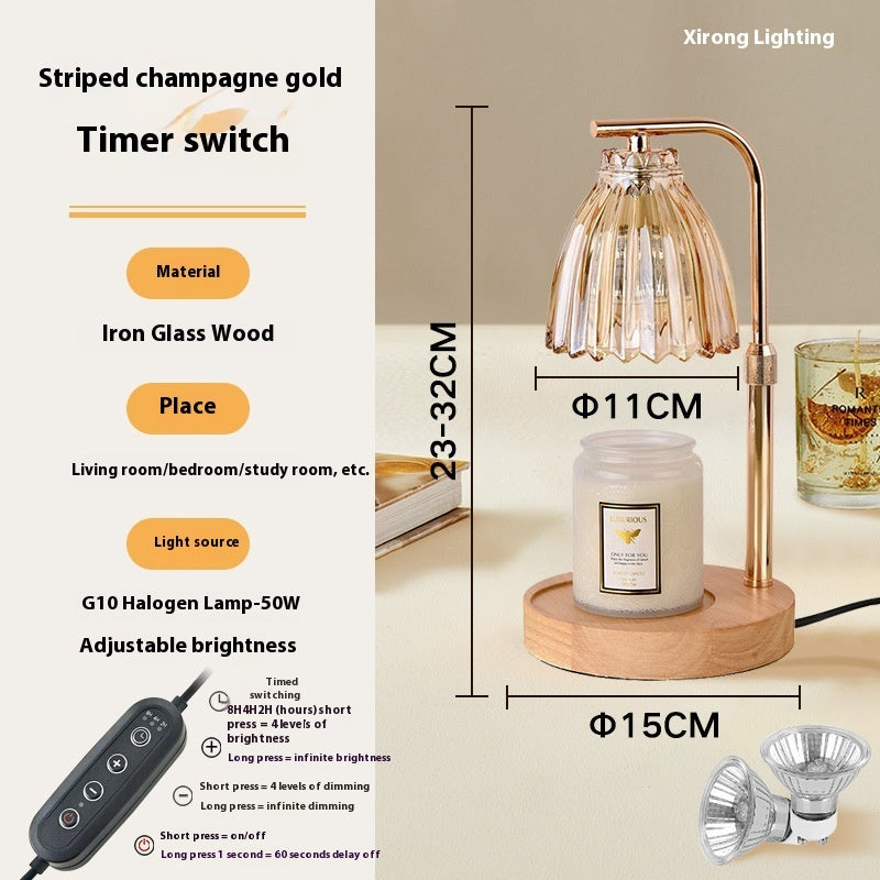 Linglan Fragrance Lamp French Retro Bedroom Home Decoration Fire-free Fragrance Table Lamp