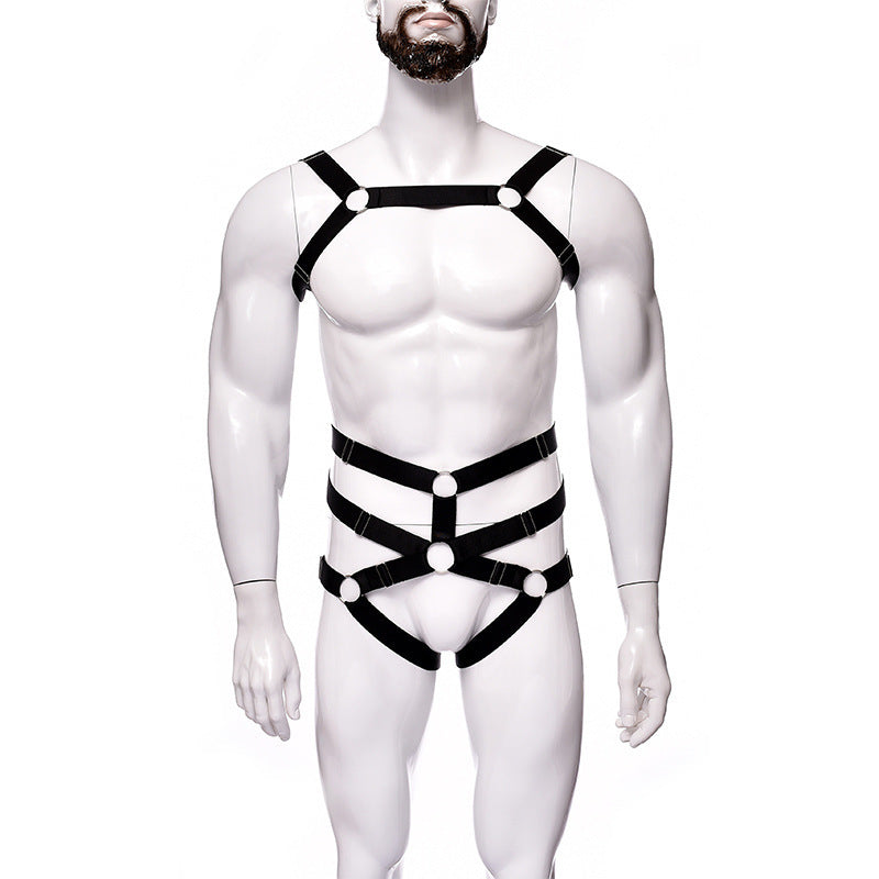 Hollow Out Harness Underwear Suit