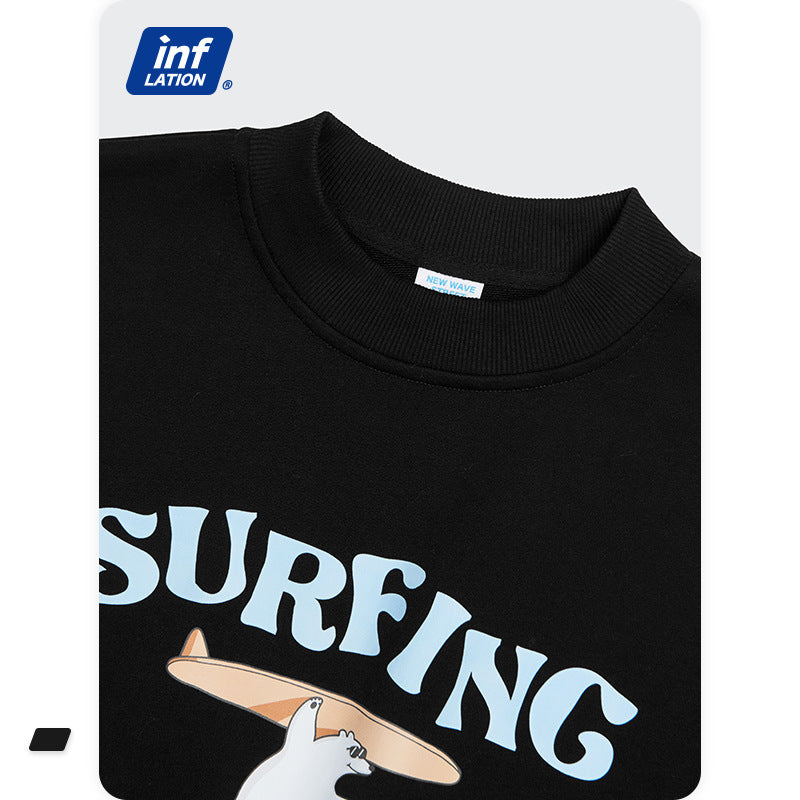 Polar Bear Simple Hand-painted Cartoon All-match Casual Sweater Man