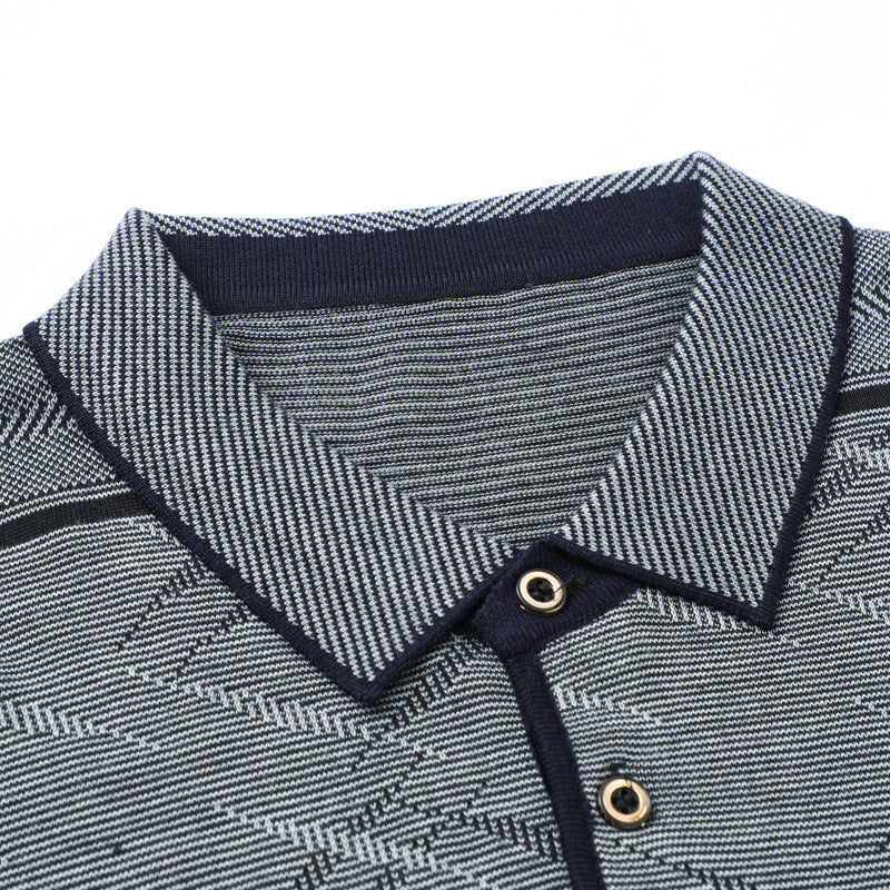 Dad Long Sleeve T-shirt Man Middle Aged Man Pocket