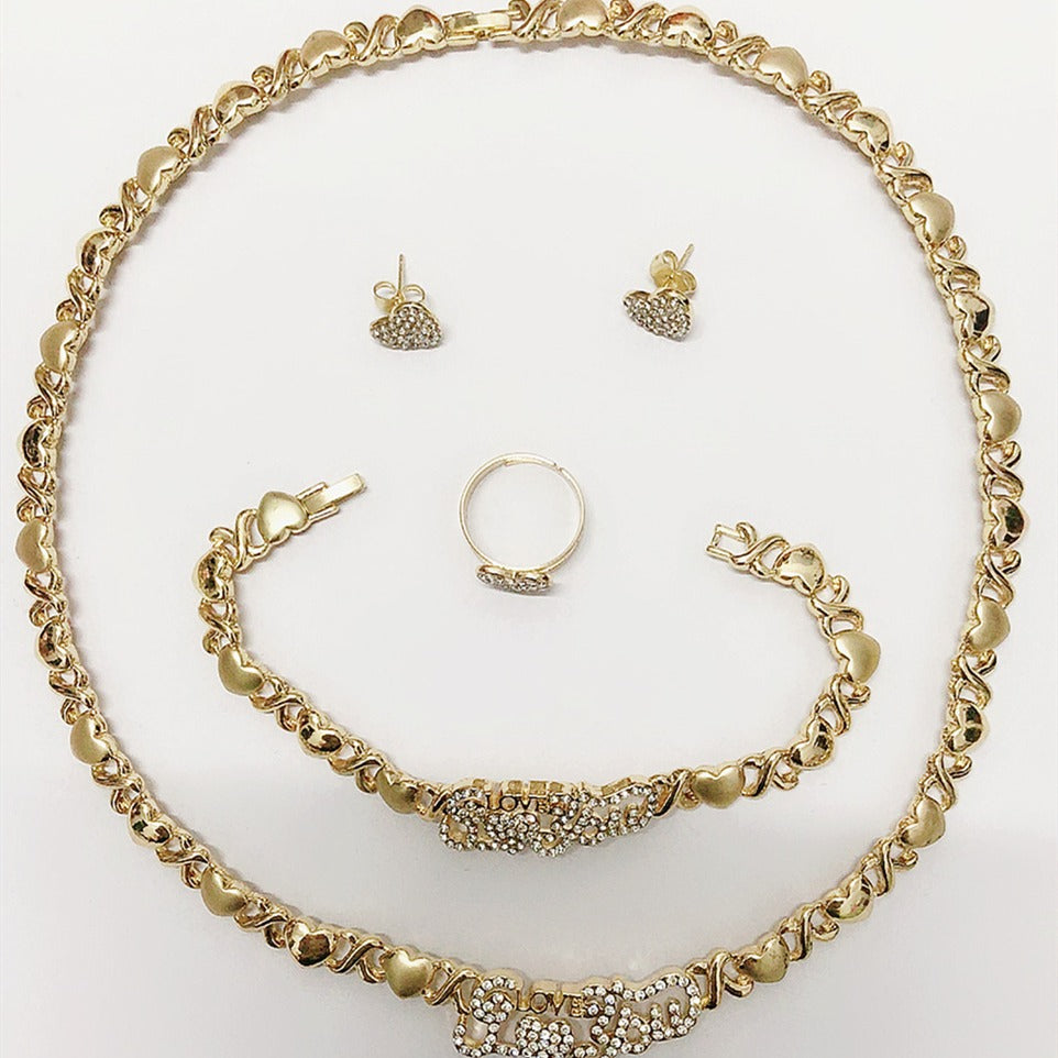 Fashion Bridal Zircon Paty Jewelry Suit