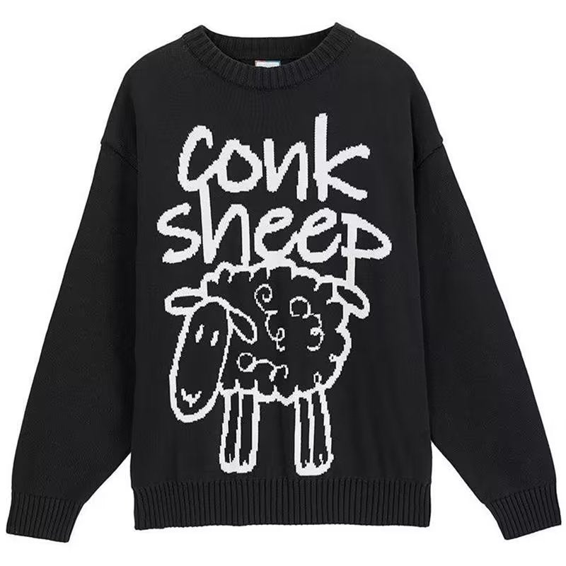 Pure Sheep Print Sweater Man