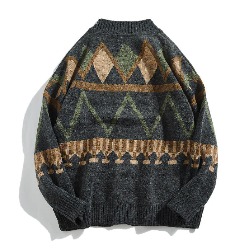 Knitted Cardigan Casual Coat Jacket Man